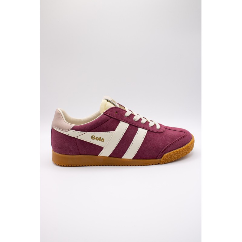 Gola Elan cerise – Baskets femme en daim