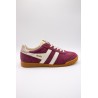Gola Elan cerise – Baskets femme en daim