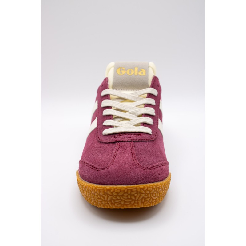 Gola Elan cerise – Baskets femme en daim
