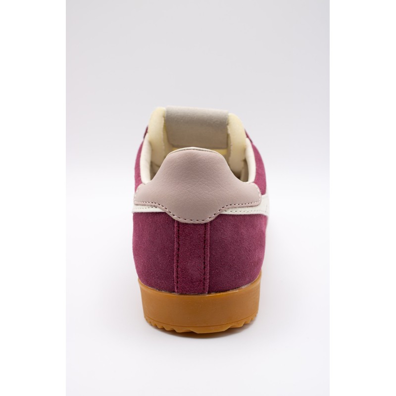 Gola Elan cerise – Baskets femme en daim