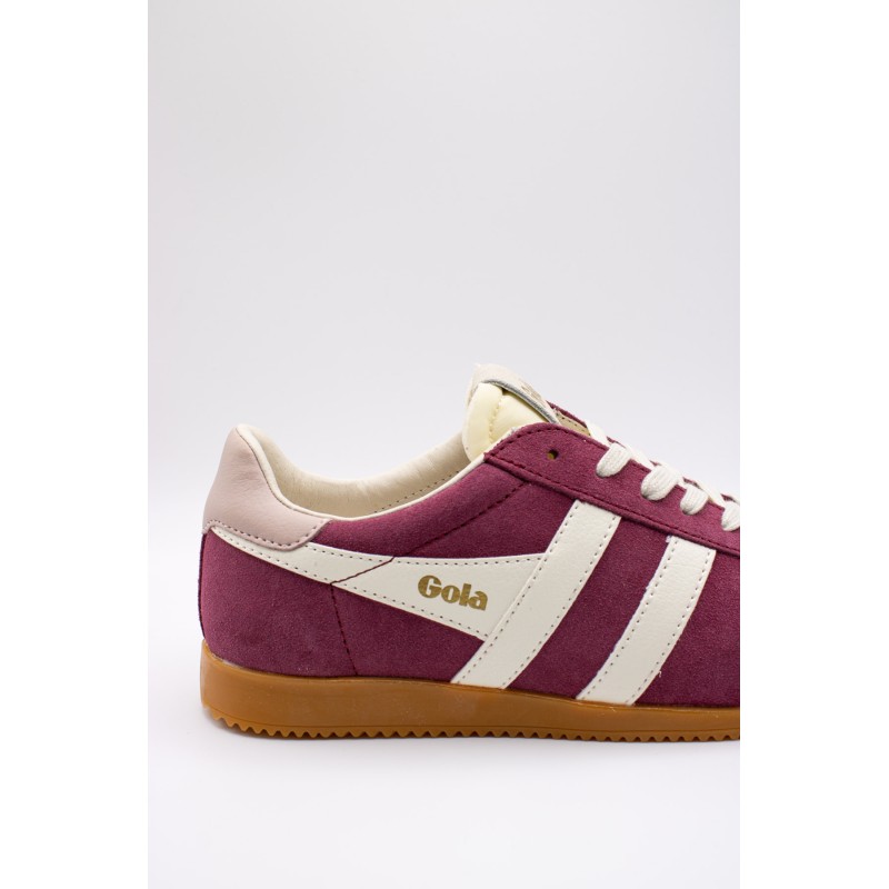 Gola Elan cerise – Baskets femme en daim