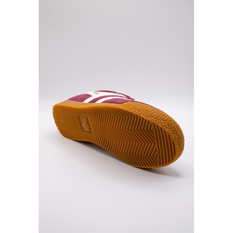 Gola Elan cerise – Baskets femme en daim