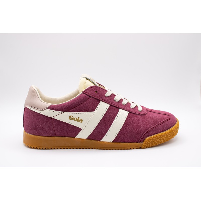 Gola Elan cerise – Baskets femme en daim