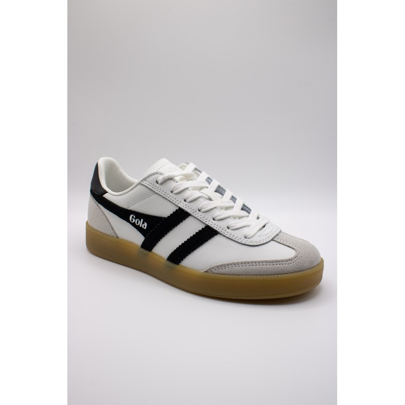 Viper leather blanc & noir - Baskets GOLA femme
