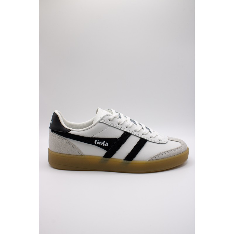 Viper leather blanc & noir - Baskets GOLA femme