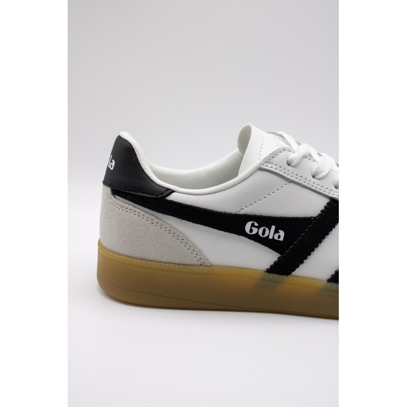 Viper leather blanc & noir - Baskets GOLA femme