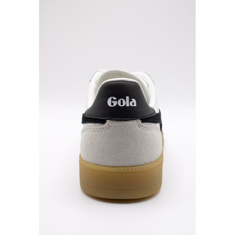 Viper leather blanc & noir - Baskets GOLA femme
