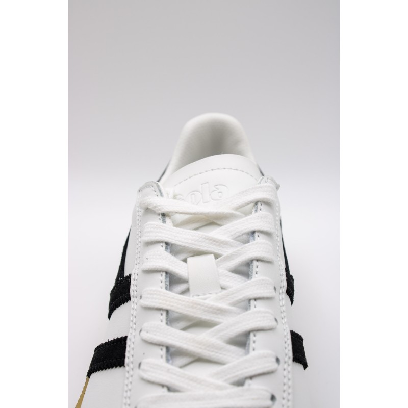 Viper leather blanc & noir - Baskets GOLA femme