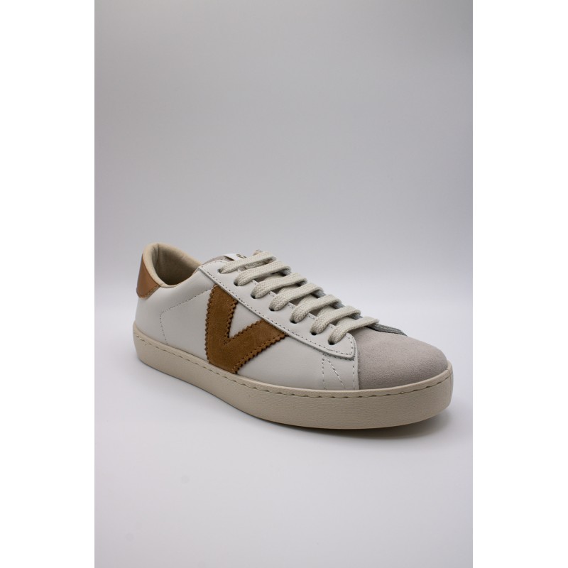 Berlin blanches & cuero  - Baskets VICTORIA Unisexes