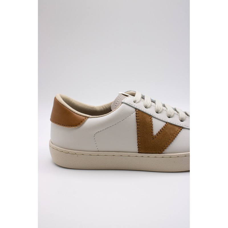 Berlin blanches & cuero  - Baskets VICTORIA Unisexes