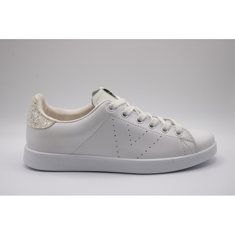 Baskets blanches & paillettes - VICTORIA Femme
