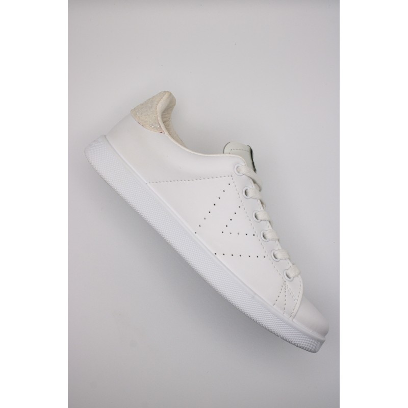 Baskets blanches & paillettes - VICTORIA Femme