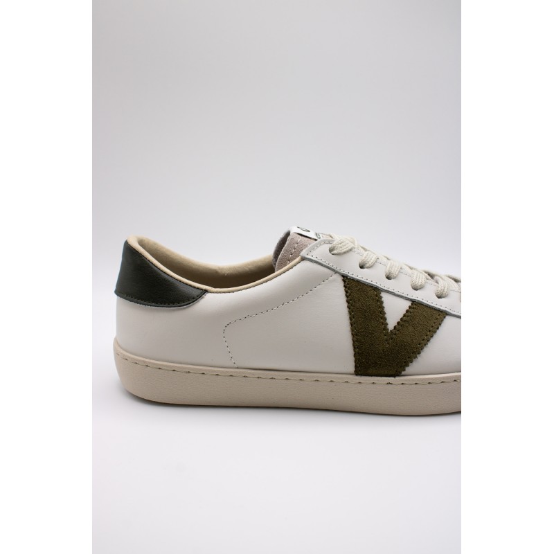 Berlin blanches & kaki  - Baskets VICTORIA Unisexes