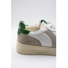 Victoria Seul Rétro Blanc Vert – Baskets Femme
