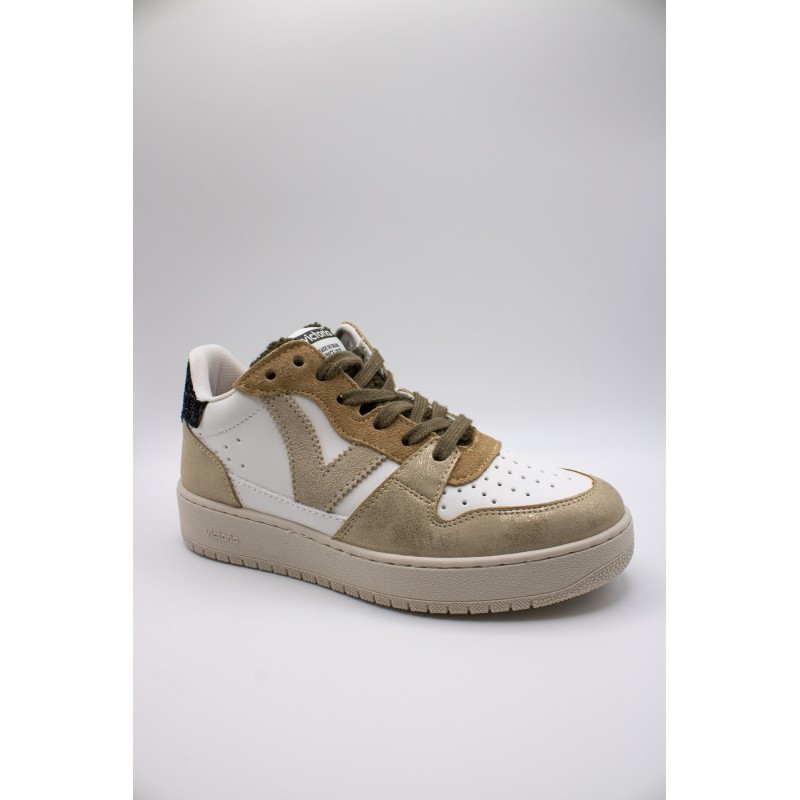 Victoria Madrid Platine Fourrure – Baskets Femme