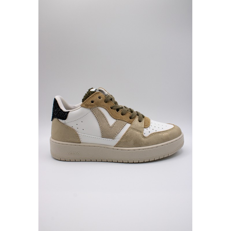 Victoria Madrid Platine Fourrure – Baskets Femme