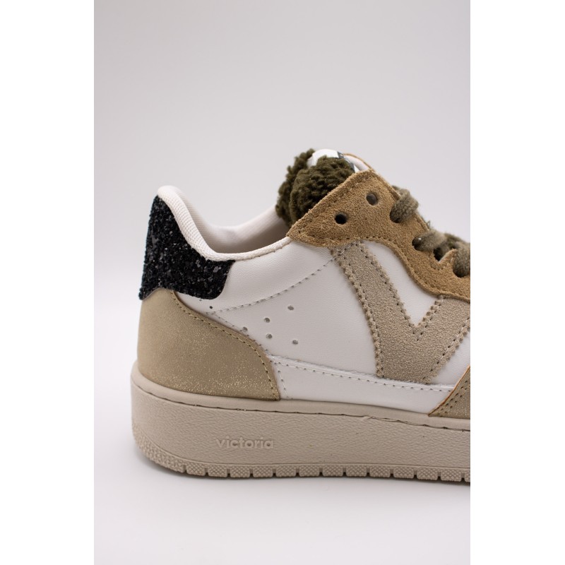 Victoria Madrid Platine Fourrure – Baskets Femme