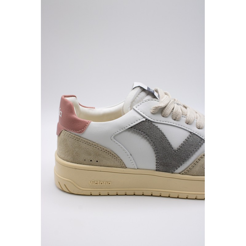 Victoria Seul Efecto Piel & Serraje Rose – Baskets Femme
