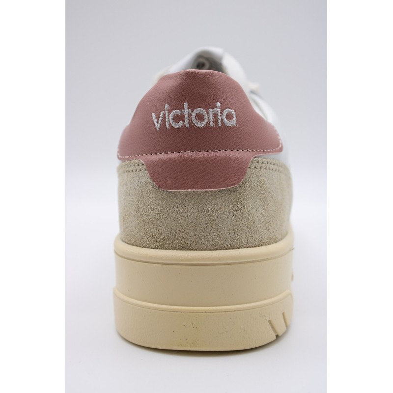 Victoria Seul Efecto Piel & Serraje Rose – Baskets Femme