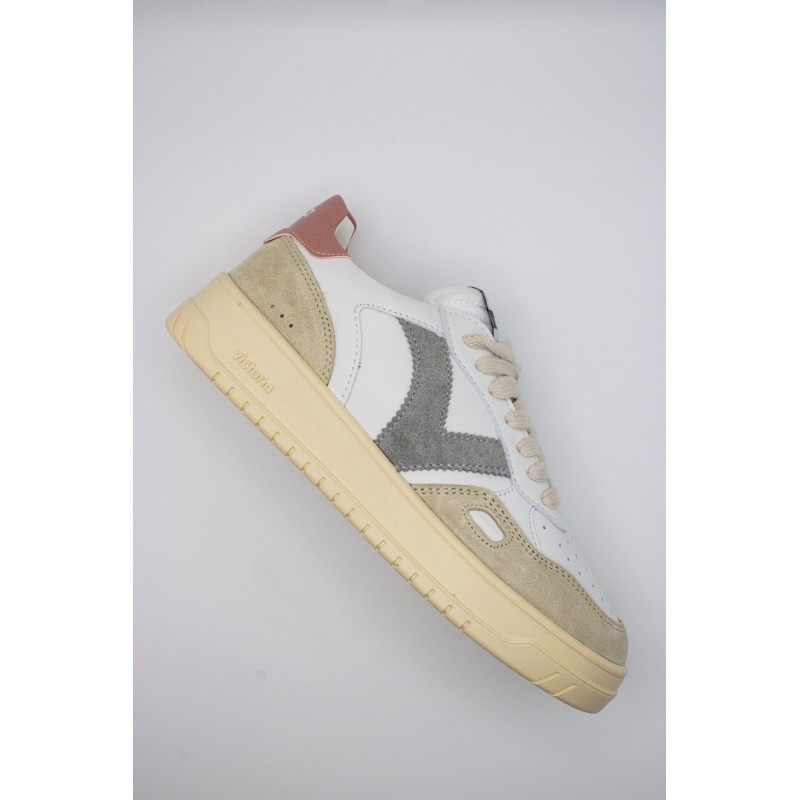 Victoria Seul Efecto Piel & Serraje Rose – Baskets Femme