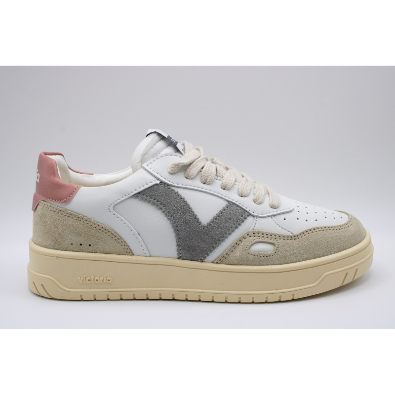 Victoria Seul Efecto Piel & Serraje Rose – Baskets Femme