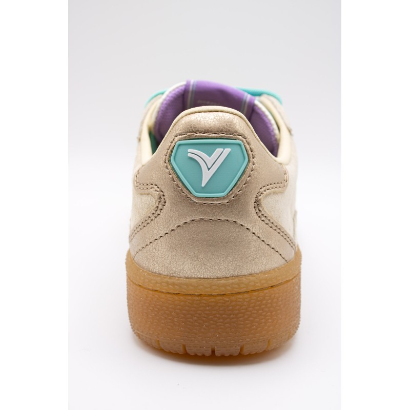 Victoria Smash Suede Color Beige Violet – Baskets Femme
