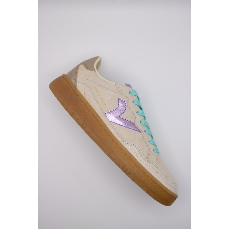 Victoria Smash Suede Color Beige Violet – Baskets Femme