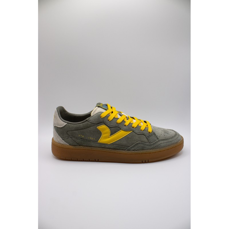 Victoria Smash Suede Color Kaki Jaune – Baskets Homme