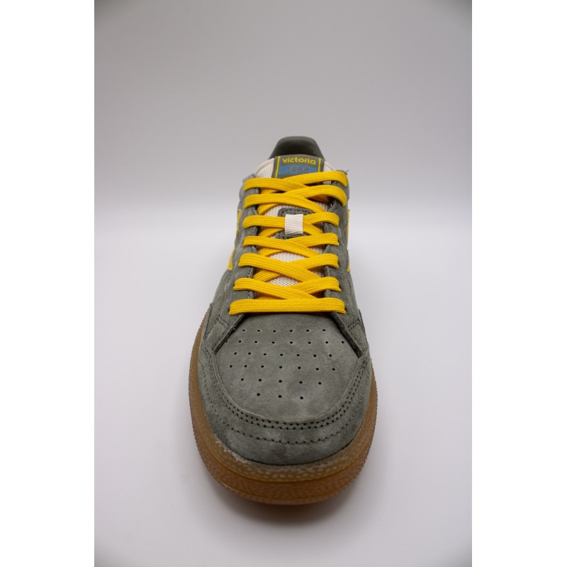 Victoria Smash Suede Color Kaki Jaune – Baskets Homme