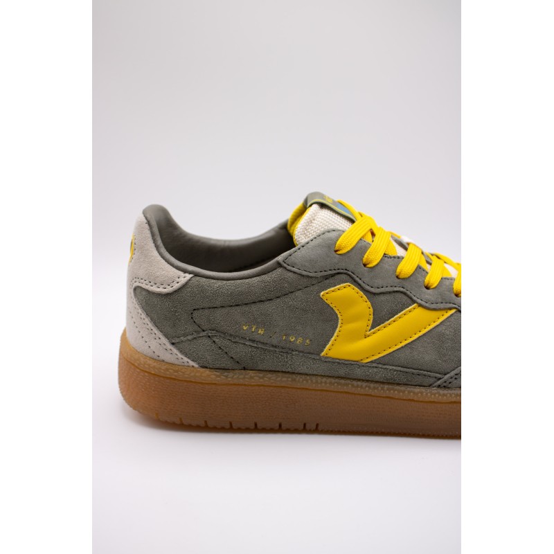 Victoria Smash Suede Color Kaki Jaune – Baskets Homme