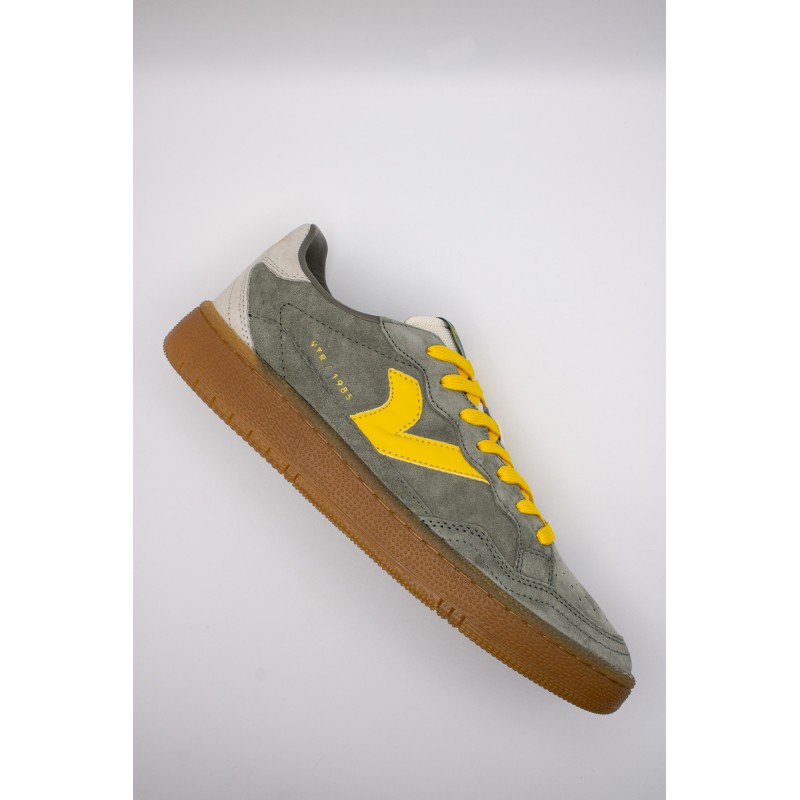 Victoria Smash Suede Color Kaki Jaune – Baskets Homme