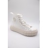 Victoria Abril Toile Blanche 1270100 – Baskets Montantes
