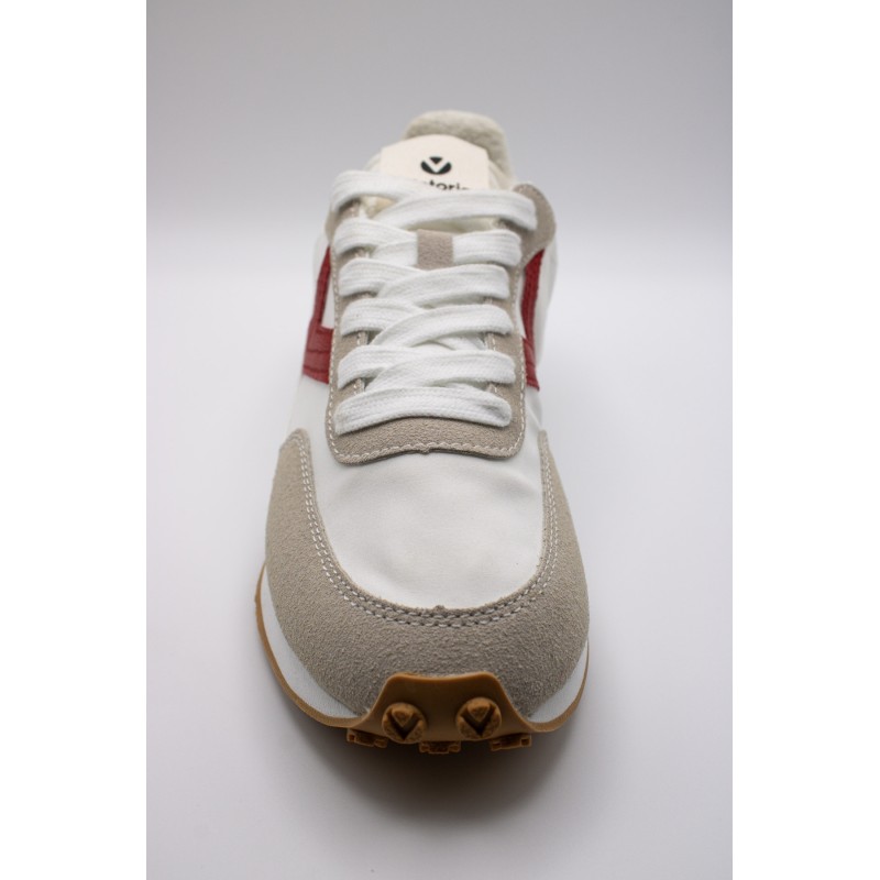 Victoria Astro Nylon Blanc Rouge Bleu – Baskets Femme