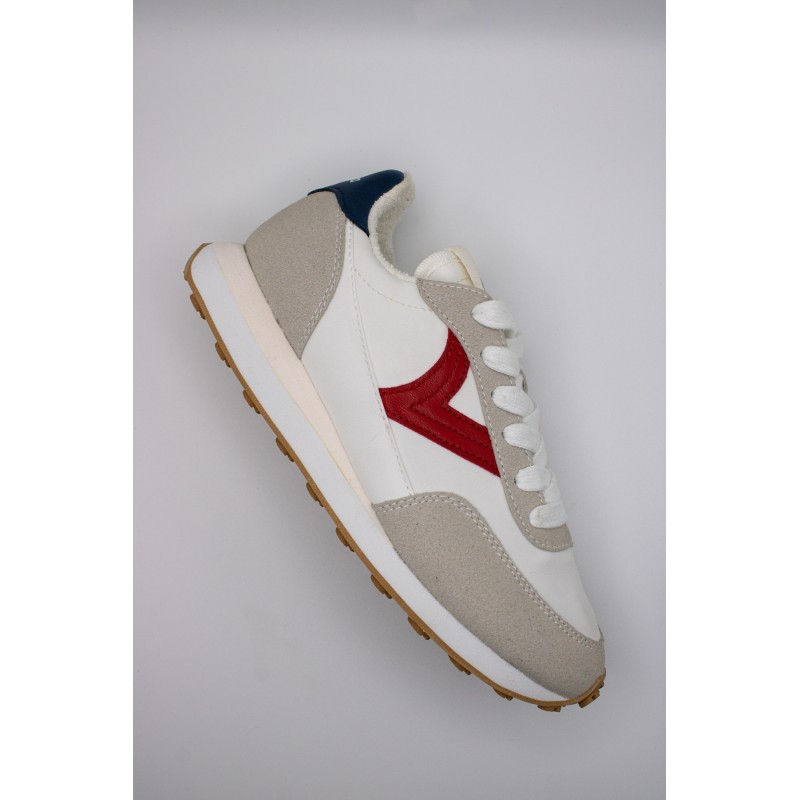 Victoria Astro Nylon Blanc Rouge Bleu – Baskets Femme