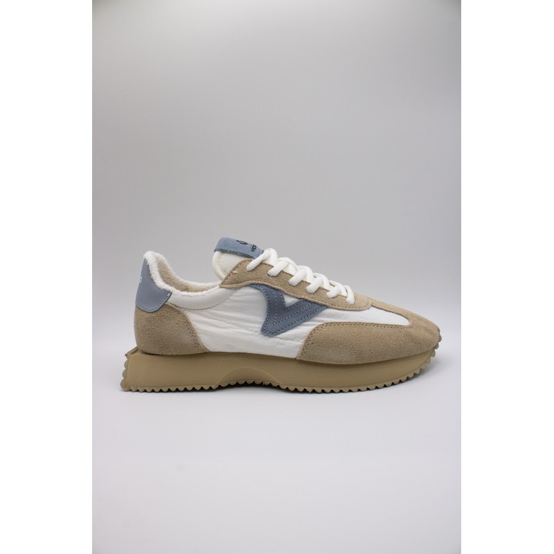 Victoria Cosmos Nylon Blanc Bleu – Baskets Femme