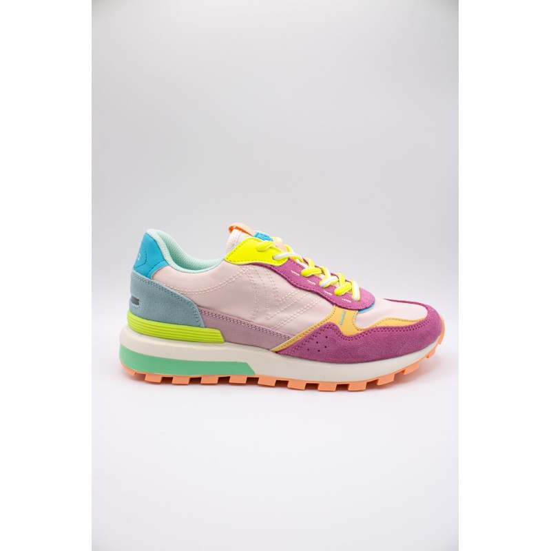 Victoria Luna Multicolore Nylon Daim – Baskets Femme