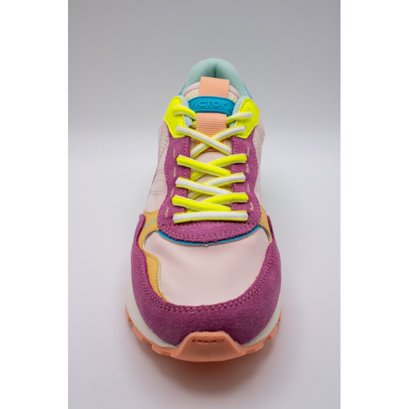 Victoria Luna Multicolore Nylon Daim – Baskets Femme