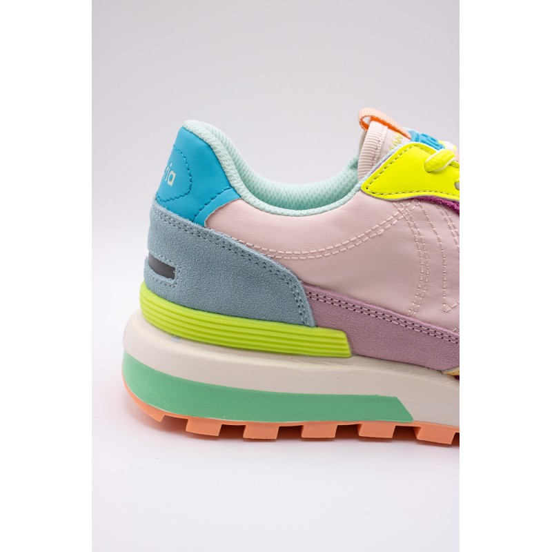 Victoria Luna Multicolore Nylon Daim – Baskets Femme
