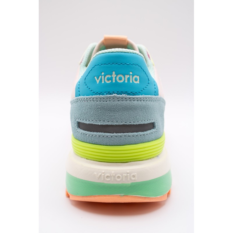 Victoria Luna Multicolore Nylon Daim – Baskets Femme