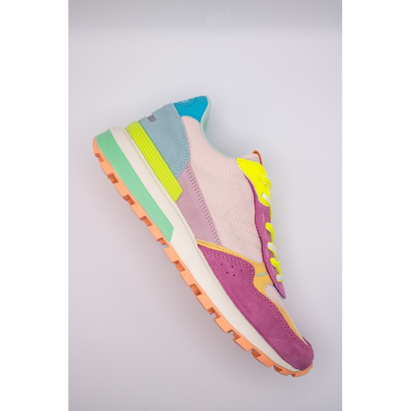 Victoria Luna Multicolore Nylon Daim – Baskets Femme