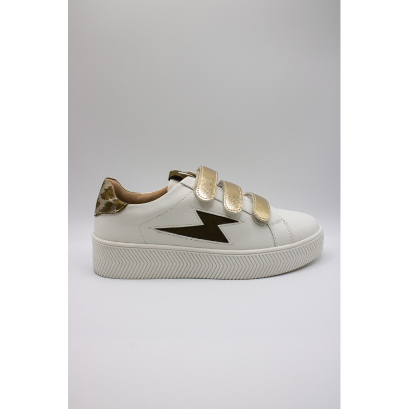 Vanessa Wu Andréa BK2701 Kaki Léopard – Baskets Femme