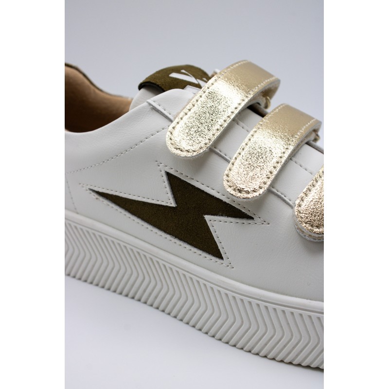 Vanessa Wu Andréa BK2701 Kaki Léopard – Baskets Femme