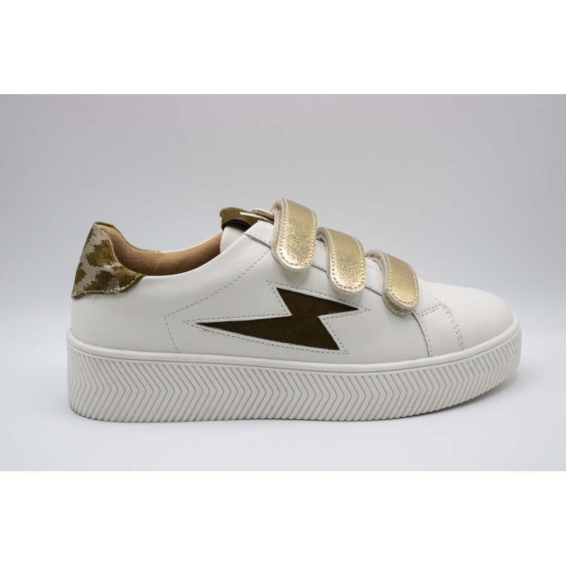 Vanessa Wu Andréa BK2701 Kaki Léopard – Baskets Femme