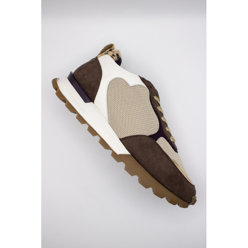 Vanessa Wu Capucine BK2707 Marron – Baskets Femme