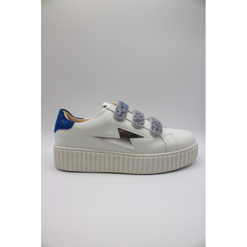 Vanessa Wu Dorianne BK2716 Bleu Argent – Baskets Femme