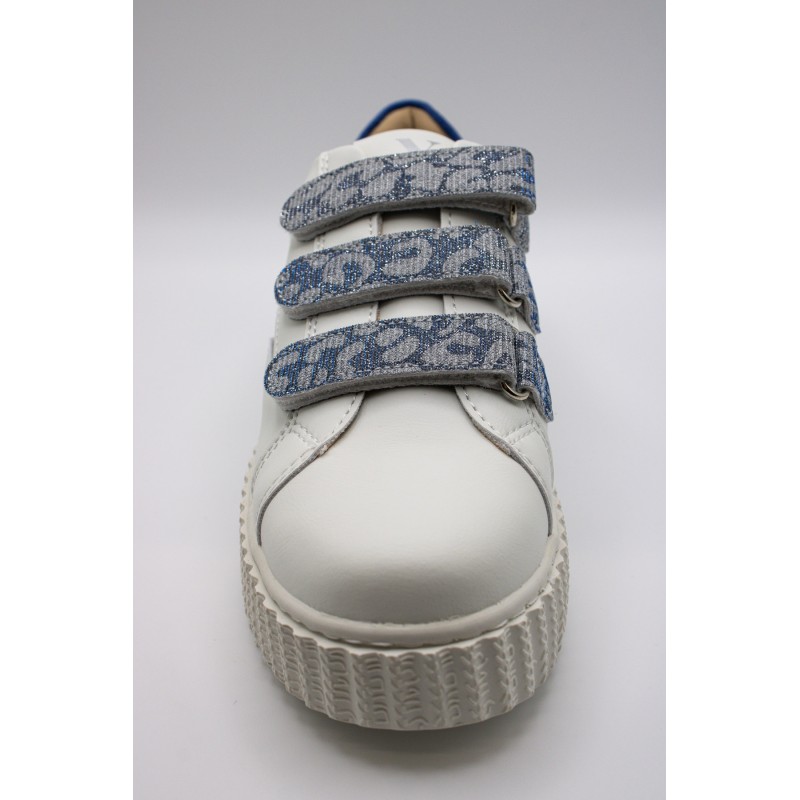 Vanessa Wu Dorianne BK2716 Bleu Argent – Baskets Femme