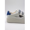 Vanessa Wu Dorianne BK2716 Bleu Argent – Baskets Femme