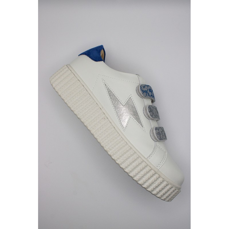 Vanessa Wu Dorianne BK2716 Bleu Argent – Baskets Femme
