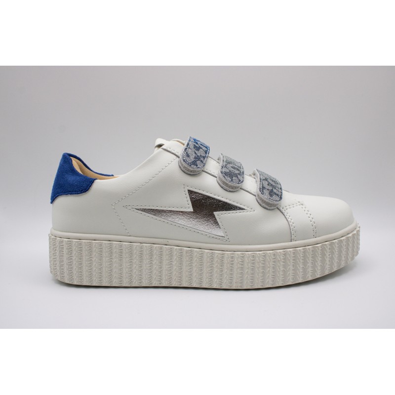 Vanessa Wu Dorianne BK2716 Bleu Argent – Baskets Femme