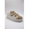 Vanessa Wu Michaella BK2755 Beige – Baskets Femme